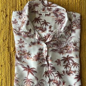 Beachlunchlounge Short sleeve button up women’s top